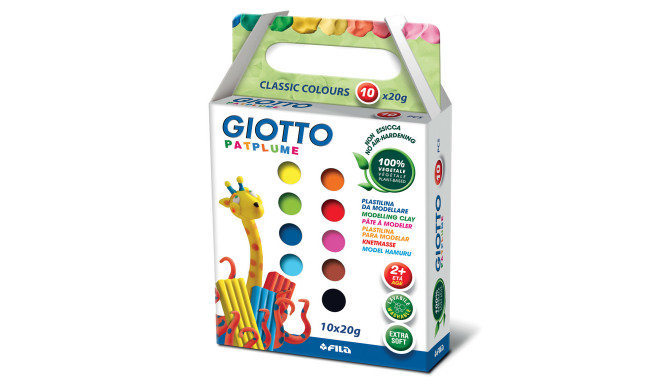 Plastiliin Giotto Patplume 10x20g Klassikalised toonid, Fila