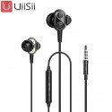 UiiSii Premium Hi-Res Original Earphones with Microphone and Volume Control / 3.5mm / 1.2m / Black