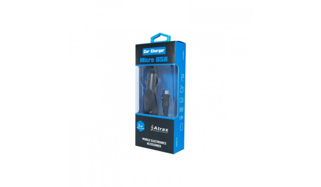 ATX Platinum Premium Car charger 12 / 24V / 1A + micro USB cable Black (Blue Blister)