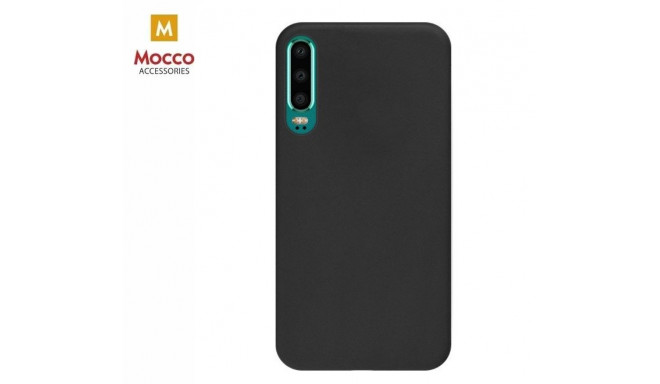 Mocco Ultra Slim Soft Matte 0.3 mm Silicone Case for Huawei P30 Black