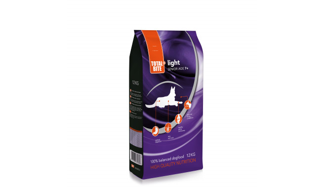Total Bite Light & Senior koeratoit 12kg
