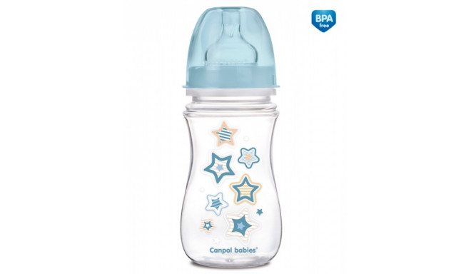 CANPOL BABIES plata kakla antikoliku pudelīte Easy Start Newborn 240ml 35/217