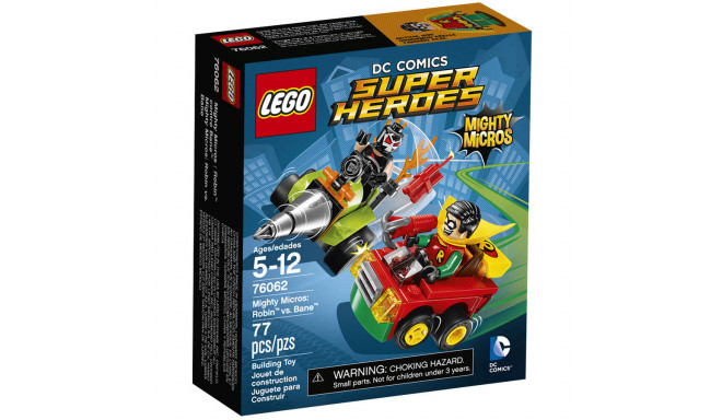 LEGO Super Heroes mänguklotsid Mighty Micros: Robin vs Bane (76062)