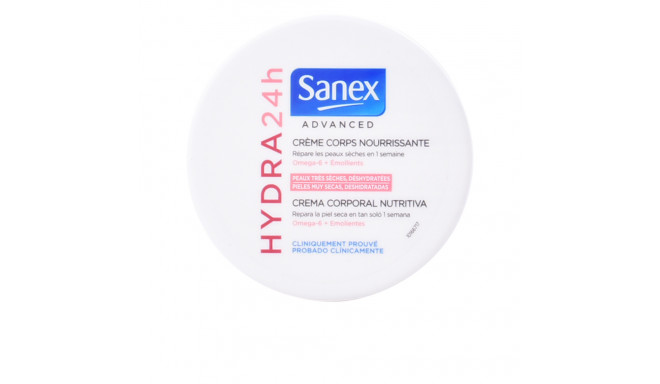 Sanex ADVANCED HYDRA 24H crema corporal nutritiva tarro 250 ml