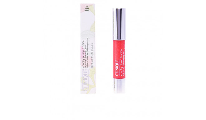 Clinique CHUBBY PLUMP&SHINE liquid lip plumpin gloss#03-portly peach