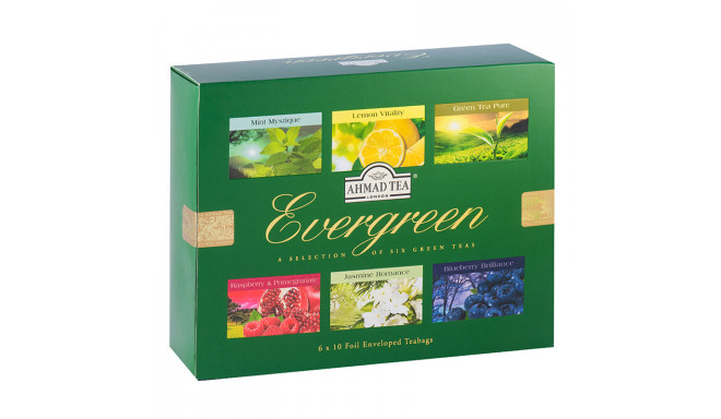 Tee Ahmad Evengreen Selection, roheline tee komplekt, 60tk