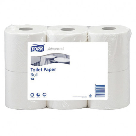 Tualettpaber Tork Low Weight T4 28mx10cm, 2-kihil, valge, 8 tk 110237 (2 tk)