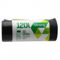 Prügikotid Sortex 120L, 70x100cm, LDPE 35mic, 10 tk, must
