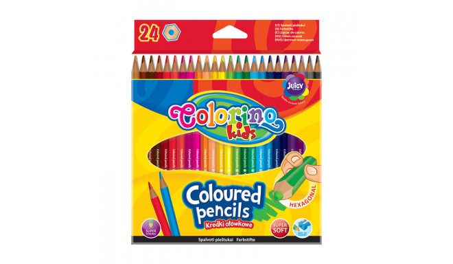 Värvipliiatsid ColorinoKids, 24 värvi