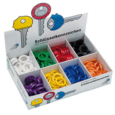Võtme tunnusrõngad WEDO, assortii (5 tk)