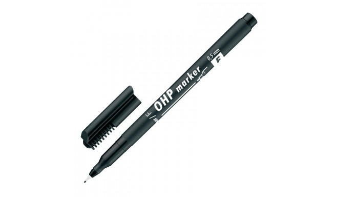 OHP kilemarker ICO F, 0.5mm must, veekindel (2 tk)