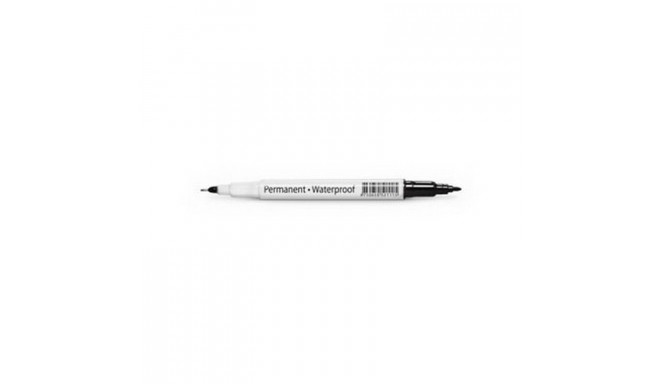 Marker permanentne Forpus kahe otsaga (0.6mm/1.0mm), must (2 tk)