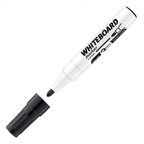 Tahvlimarker ICO PLAN, 1-3mm, kooniline, must (2 tk)