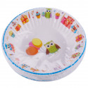 Smile deep paper plates 16cm, 12 pcs, Happy Owls