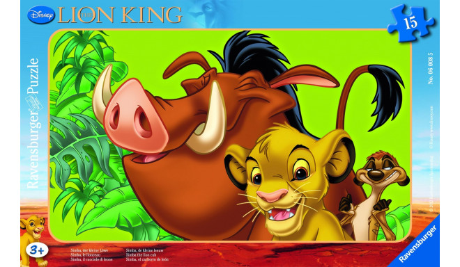 Ravensburger plaatpusle 15 tk Lion King