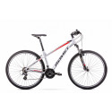 Men's mountain bicycle 17 M Rower ROMET RAMBLER R9.0 silver-red