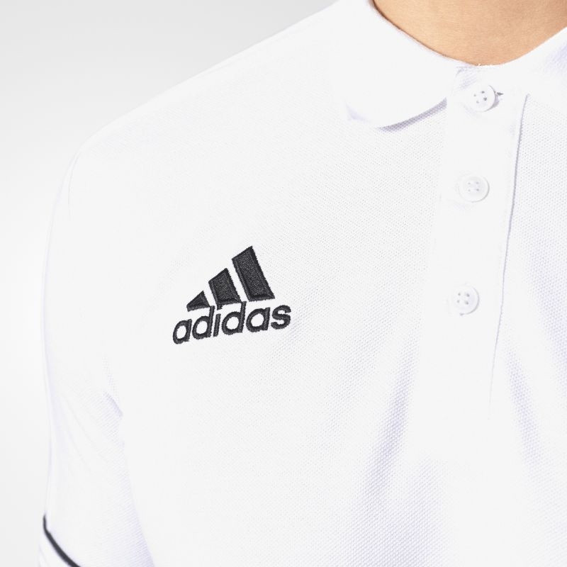 adidas white polo t shirt