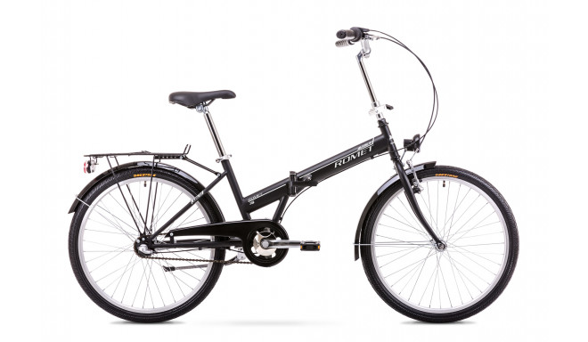Foldable city bicycle 11 M Rower ROMET JUBILAT 2 black-white