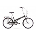 Foldable city bicycle 11 M Rower ROMET JUBILAT 3 black-gray