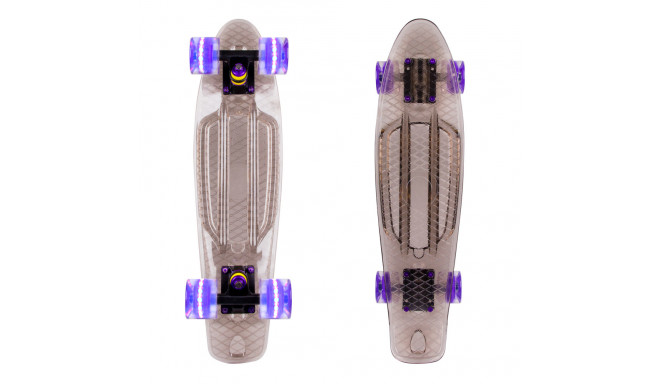 Skateboard Penny Board WORKER Transpy 200 22” with Light Up Wheels