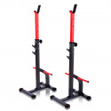 Bench racks with spotter catchers