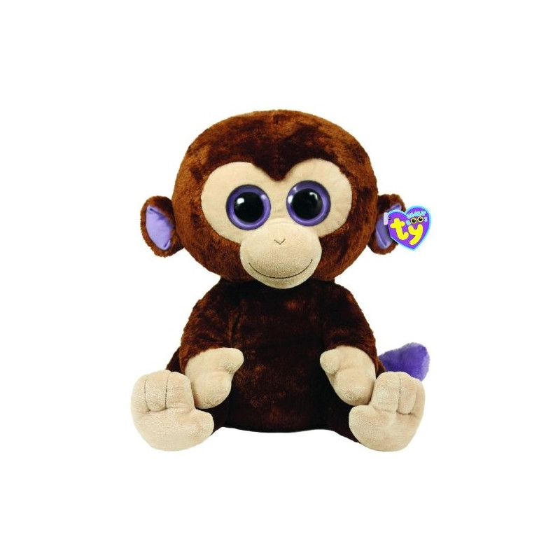 Мягкий 40. Мягкая игрушка ty Beanie Boos обезьянка Coconut 33 см. Мягкая игрушка ty Beanie Boos обезьянка Coconut 15 см. Мягкая игрушка обезьяна театр. Обезьяна ty.