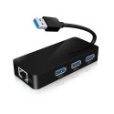 ICY BOX IB-AC517 - Hub USB3.0 + RJ45 Ethernet