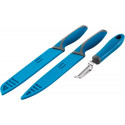 Outwell Knife set with peeler, 3 parts - blue