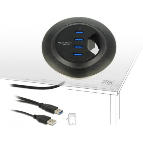 DeLOCK USB hub 4xUSB 3.0