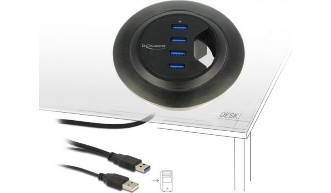 DeLOCK USB hub 4xUSB 3.0