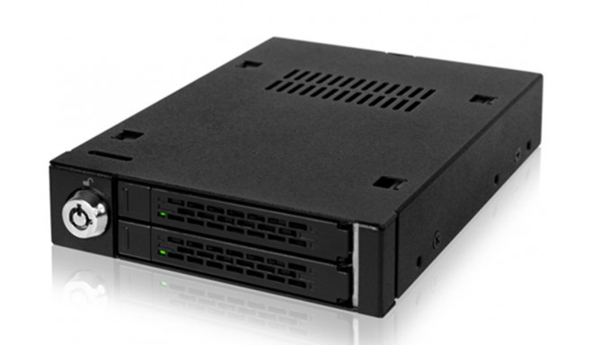 IcyDock HDD enclosure MB992SK-B 2.5" Dual-Bay SATA 6GBit/s, black