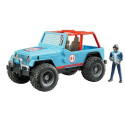 Bruder model Professional Series Jeep Cross country Racer blue with driver - 02541