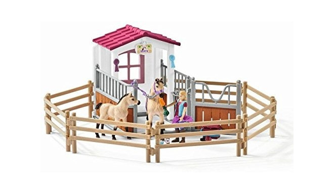 Schleich play set Horse stall with Arabs and grooming (42369) - Toy ...