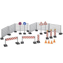 BRUDER equipment: Fences, pylons, shieldsr - 62007