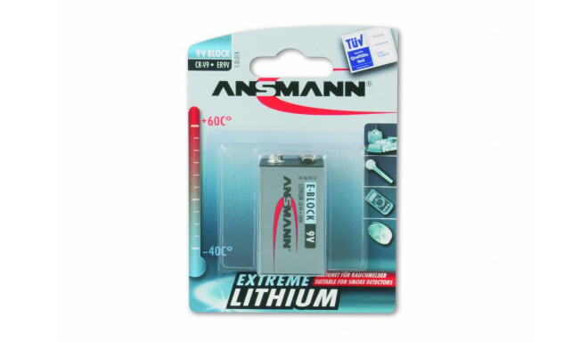 Ansmann patarei Extreme Lithium E Lithium 9V 1tk