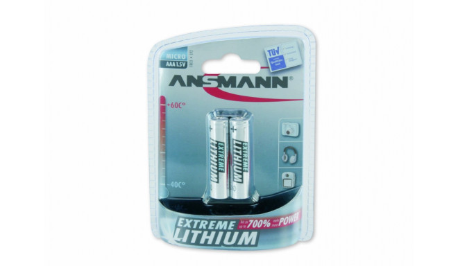 Ansmann patarei Extreme Lithium AAA 1.5V 2tk
