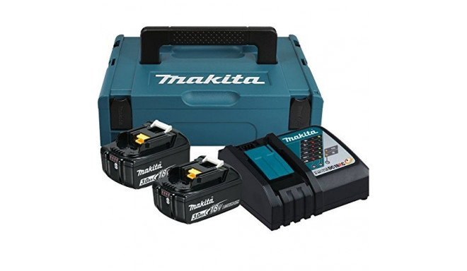 Makita Power Source Kit 197952-5 - MAKPAC size 1, 2x Li-ion rechargeable battery 3Ah
