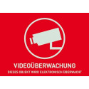 ABUS WarnSticker Video -D- 74x52.5mm