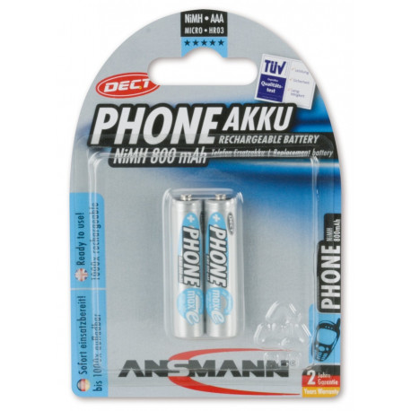 Ansmann akupatarei Micro NiMh AAA 800mA 2tk