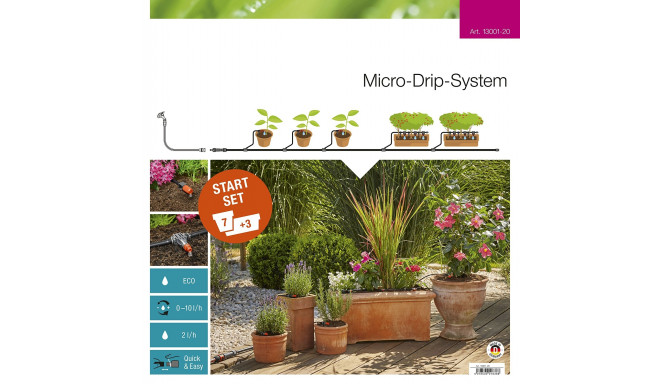 Gardena Micro-Drip-System Planztöpfe M Starter Kit (13001)