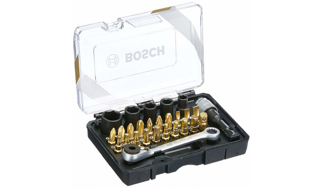 Bosch IXO screwdriver bit and ratchet set 27pcs