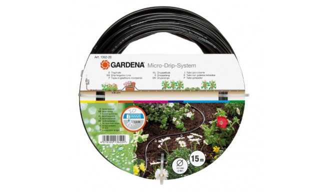 Gardena Micro-Drip-System Ground Drip Irrigation Line 4.6mm, 15m (1362)