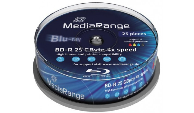 BD-R 4x CB 25GB MediaR Pr. 25 pieces