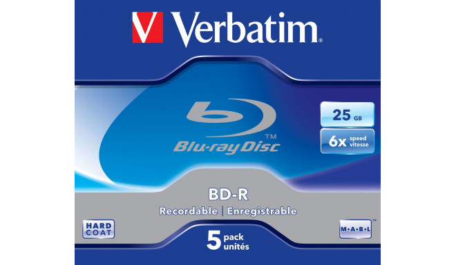 BD-R 6x JC 25GB Verbatim 5 pieces
