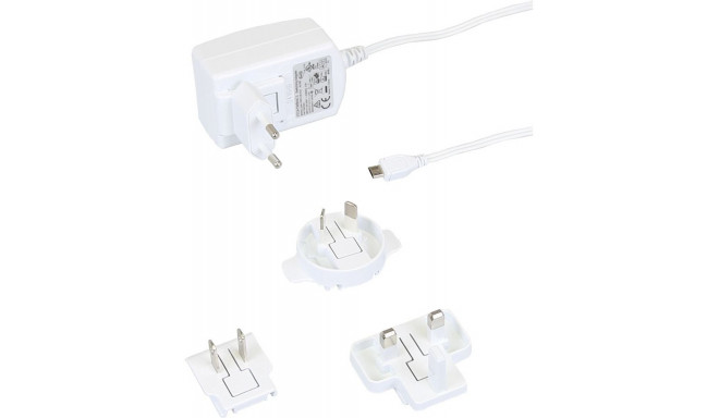 Power supply for Raspberry 2,5A - white