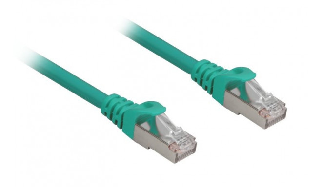 Sharkoon network cable RJ45 CAT.6a SFTP LSOH green 1,0m - HalogenFree