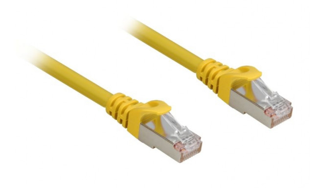 Sharkoon network cable RJ45 CAT.6a SFTP LSOH yellow 1,0m - HalogenFree