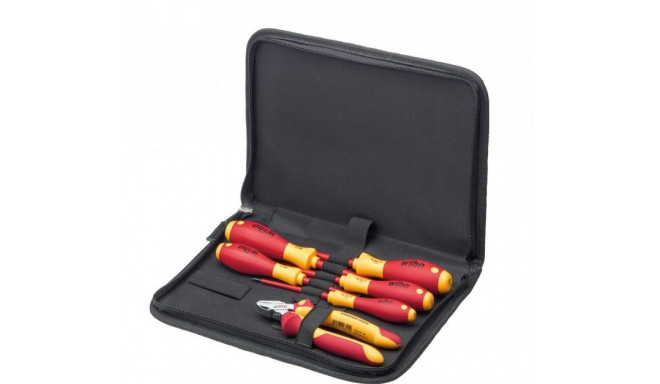 Tool set electrician: screwdriver, diagonal cutters, 6-pcs. in bag