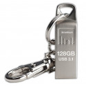 Strontium flash drive with keychain 128GB USB 3.1, silver
