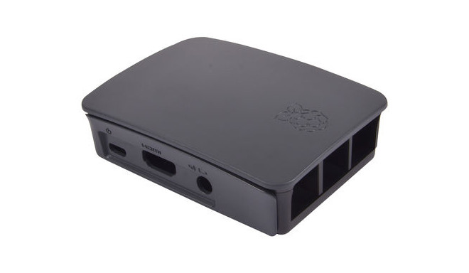 Official Raspberry Pi 3 Model B, 2 B, B+ Development Board Case, Black, Grey